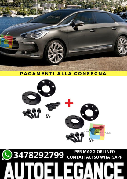 ⭐KIT 4 DISTANZIALI 16+20mm NERO ADATTO PER CITROEN DS5 dal 2011 al 2015CITROEN ⭐