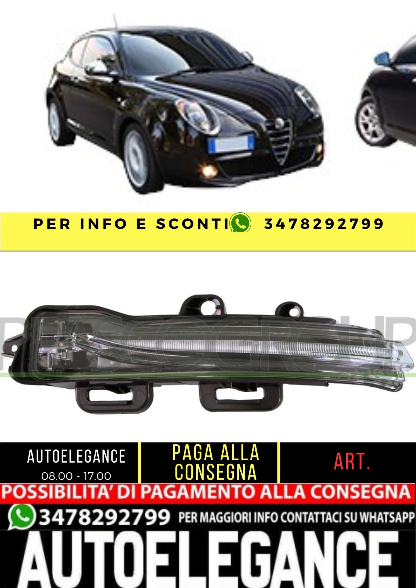 ✨AA7107415 RETROVISORE SINISTRO-ELETTRICO-TERMICO PER ALFA ROMEO - STELVIO 16+✨