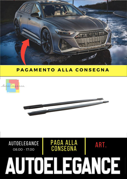 😎 Minigonne Laterali V.1 Adatto Per Audi RS6 C8😎