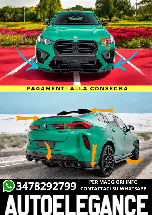 🔥Bodykit  V.1 Adatto Per BMW X6 M F96 Facelift🔥