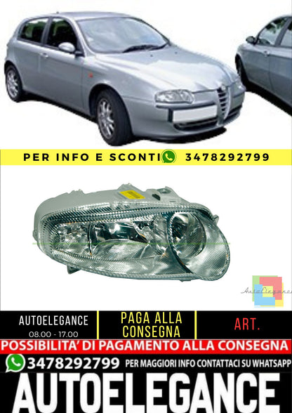 🔥AA3404905 PROIETTORE DESTRO H7+H7+H1 PER ALFA ROMEO 147🔥