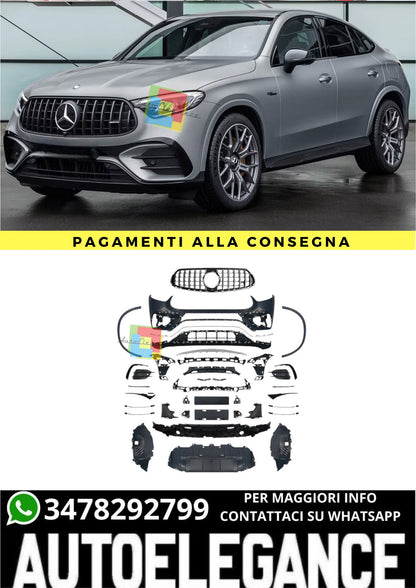 ❤️‍🔥Paraurti anteriore GLC63 AMG Look per Mercedes GLC (X254) SUV (C254) ❤️‍🔥