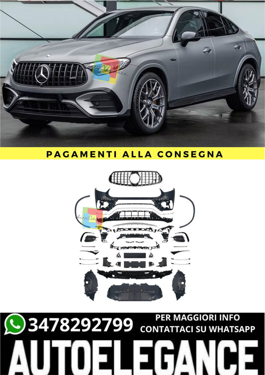 ❤️‍🔥Paraurti anteriore GLC63 AMG Look per Mercedes GLC (X254) SUV (C254) ❤️‍🔥