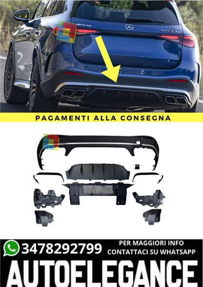 ❤️‍🔥Diffusore per paraurti posteriore GLC63 AMG Look per Mercedes GLC X254❤️‍🔥