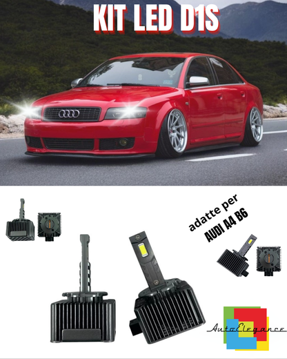 ⭐LAMPADE D1S LED 6000K DA XENON A LED MATRIX ADATTO PER AUDI A4 B6⭐