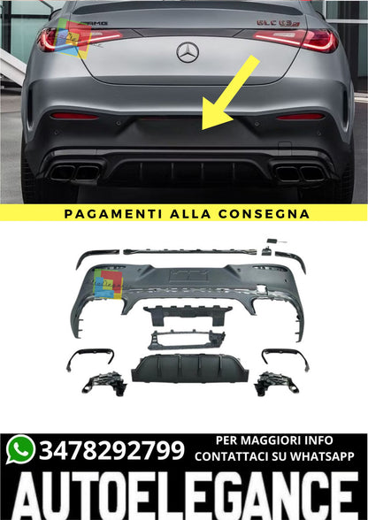 ❤️‍🔥Diffusore Adatti Per GLC63 AMG Look per Mercedes GLC C254 Coupe❤️‍🔥