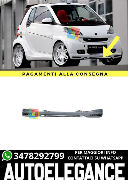 ❤️‍🔥Front Spliter per Smart Fortwo (451) (2007-2014) Brabus Style❤️‍🔥