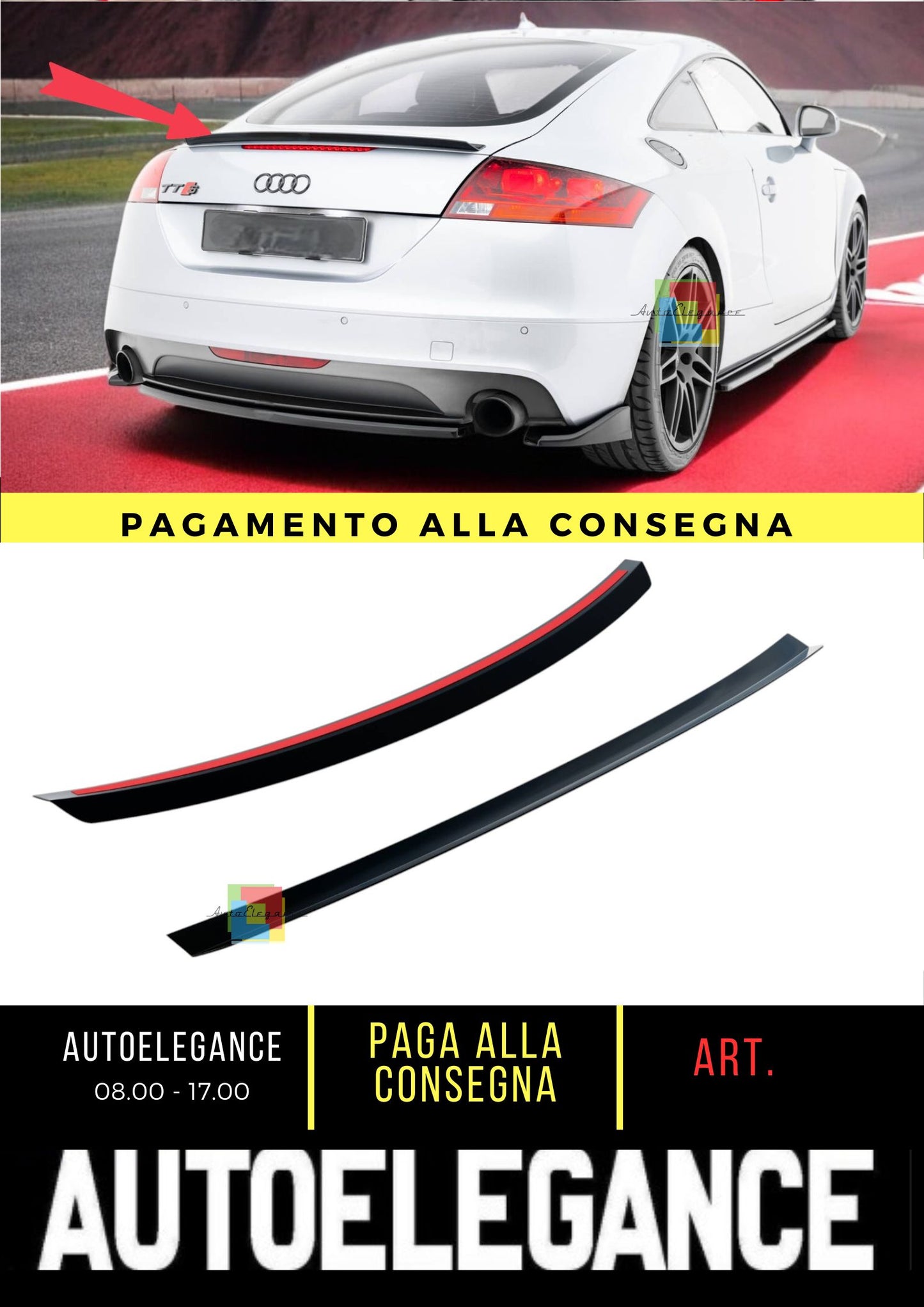 😎Spoiler Tappo Adatto Per Audi TT 8J😎