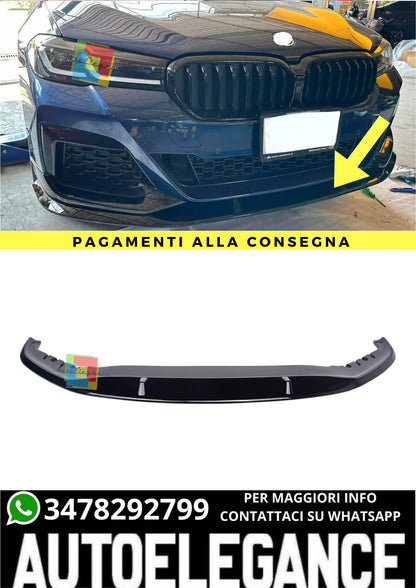 ❤️‍🔥Splitter Lip Black Adatto Per BMW 5 Series G30 G31 LCI M Pacchetto❤️‍🔥
