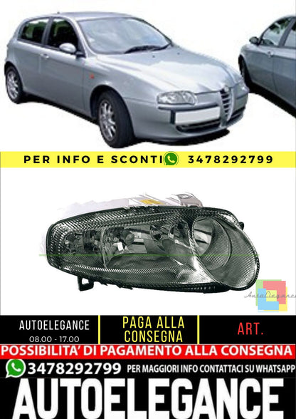 🔥AA3404913 PROIETTORE DESTRO H7+H7+H1-ELETTRICO PER ALFA ROMEO 147🔥