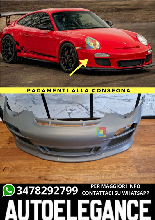 😍PARAURTI ANTERIORE Porsche 911 997 mk2 2008-2012 LOOK GT3😍