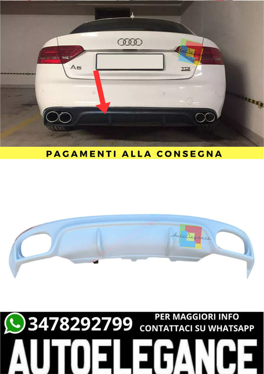 ❤️‍🔥DIFFUSORE ADATTO PER AUDI A5 S-LINE COUPE ( 2007-2011 )❤️‍🔥