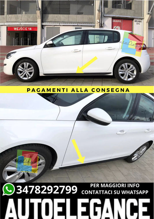🔥MINIGONNE LATERALI ADATTO PER PEUGEOT 308 II 🔥