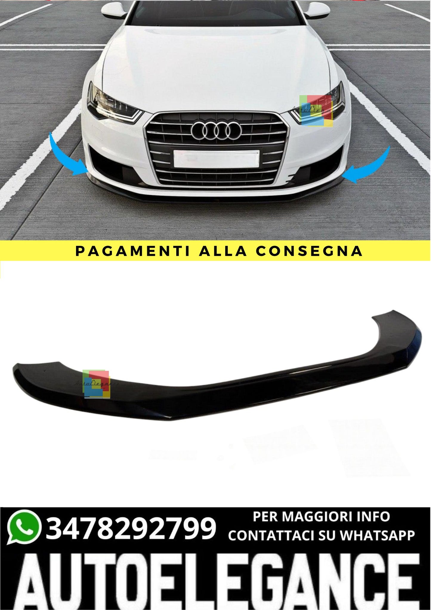 🔥Front Splitter Suitable For Audi A6 Ultra Csw FL🔥
