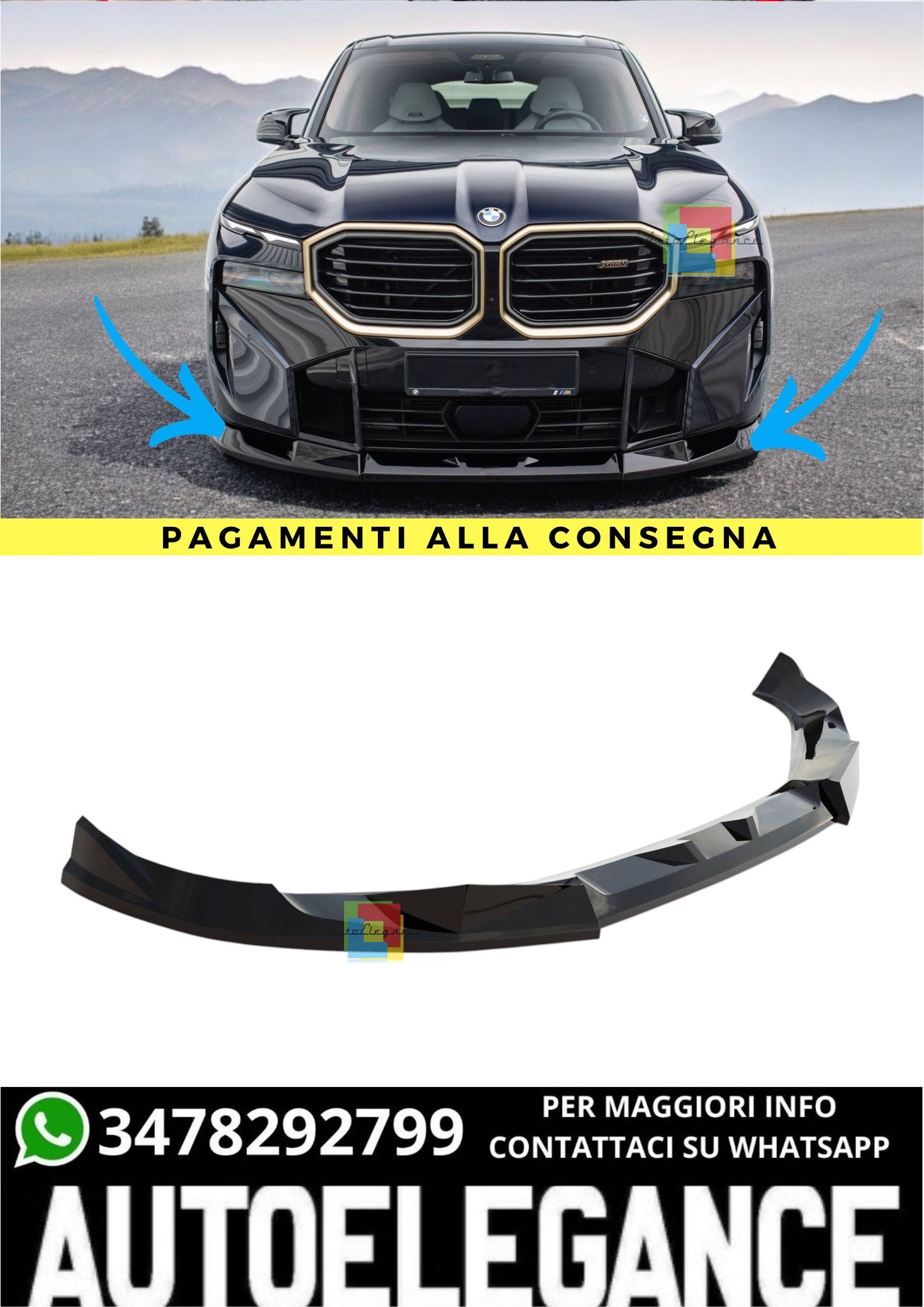 🔥Splitter Anteriore V.1 Adatto Per  BMW XM G09🔥