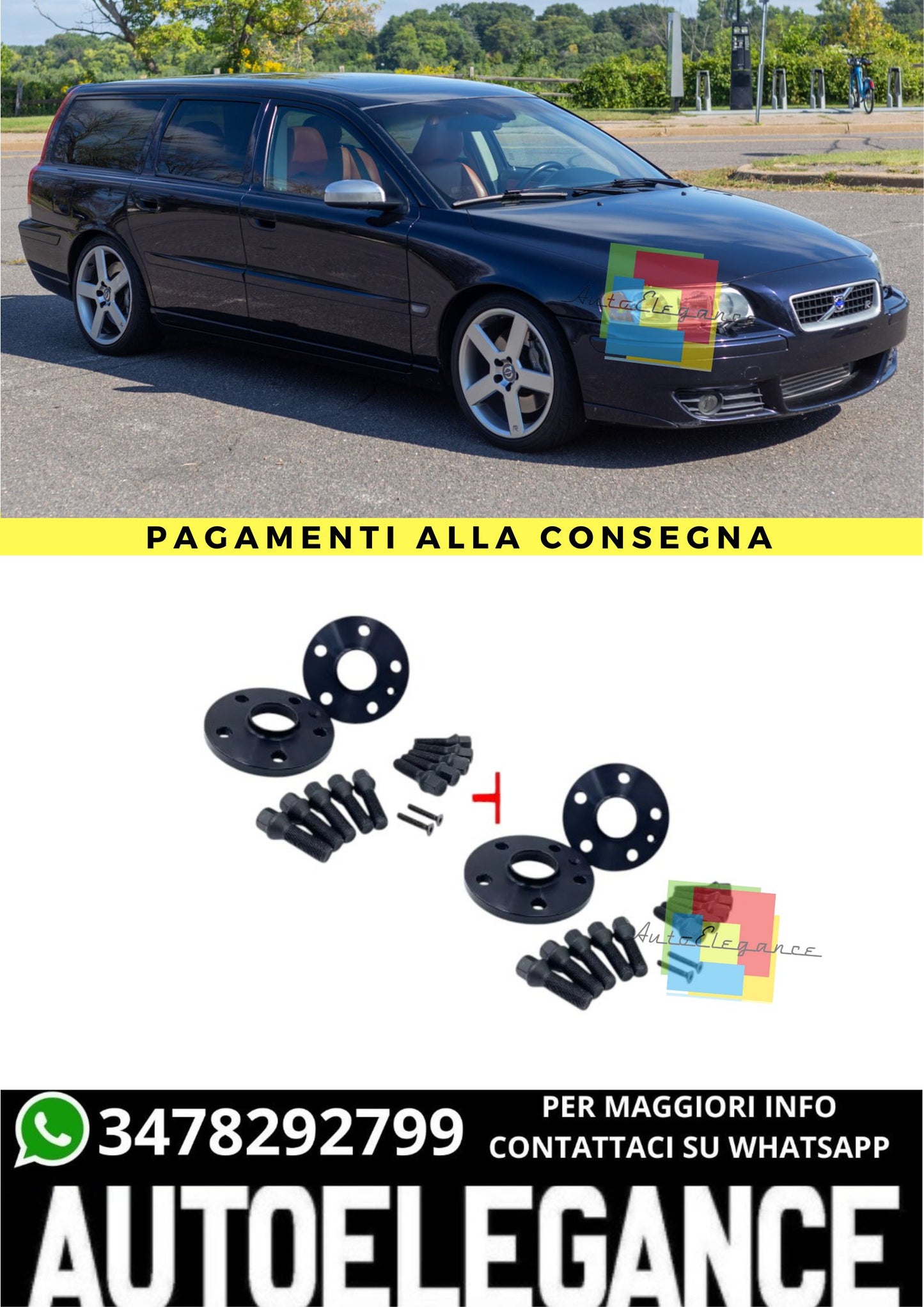 KIT 4 DISTANZIALI  16+20mm adatto per  XC70 I (295) dal 1997 al 2006