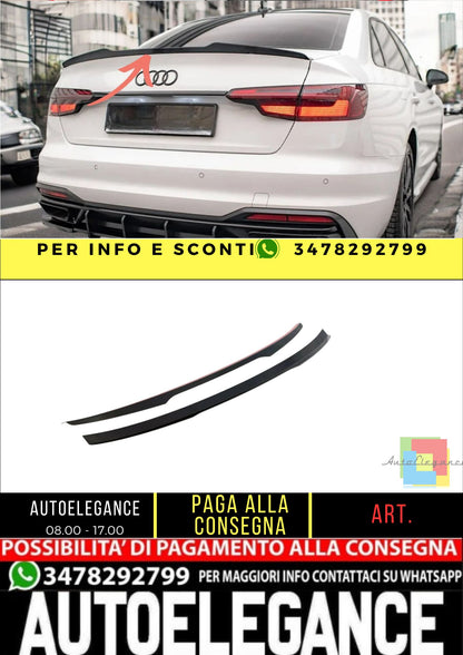 ✨SPOILER ALA AGGIUNTIVA ADATTO per Audi A4 berlina B9 lifting-✨