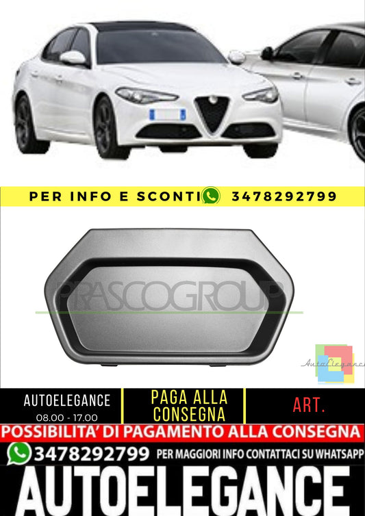 ✨AA0921245 RIGHT CAP BUMPER GRILLE - FOR RADAR FOR ALFA ROMEO GIULIA 15+✨