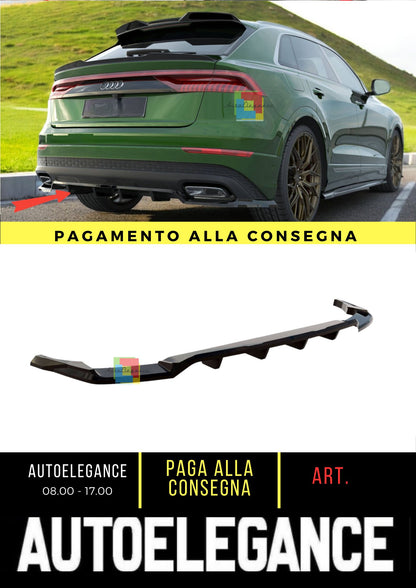 😎Splitter posteriore (con barre verticali)adatto per Audi Q8 Mk1 Facelift😎