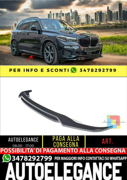 ✨MINIGONNE LATERALI design nero lucido ABS per BMW X5 G05 M-pack✨