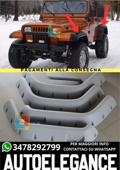 🔥KIT EXTENSIONS ADATTO PER JEEP WRANGLER YJ ( 1987 - 1996 )🔥