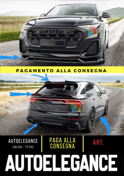 😍Set di splitter adatto per Audi SQ8 / Q8 S-Line Mk1 Facelift 2023+😍