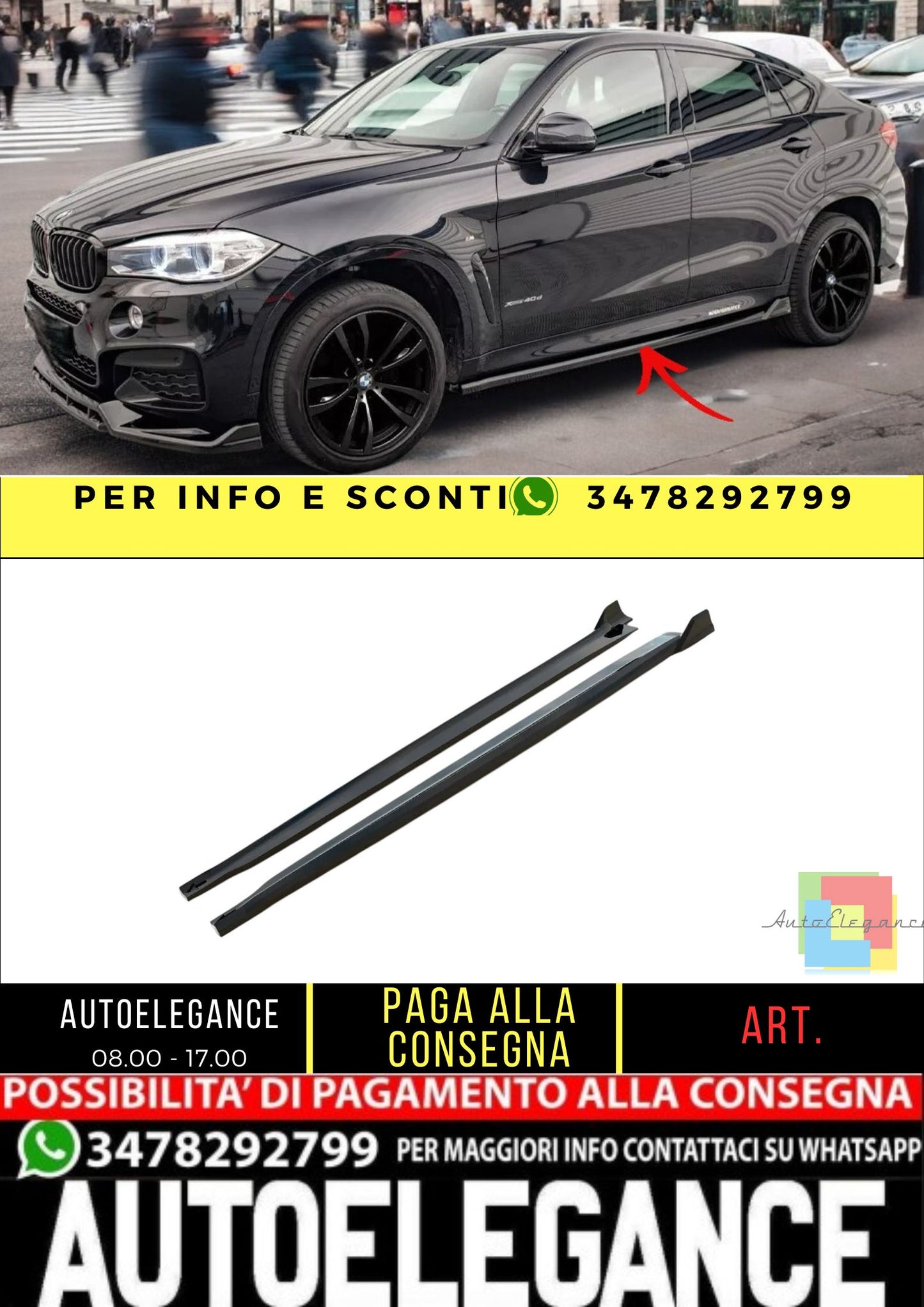✨MINIGONNE laterali Design per BMW Serie 3 M-Pack G20/21 lifting 2022+✨