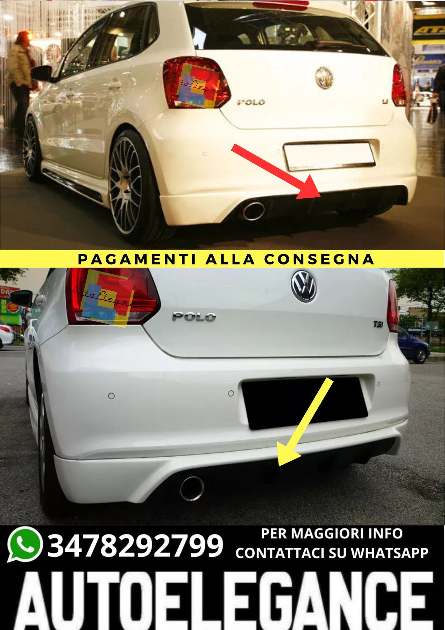 ❤️‍🔥DIFFUSORE ADATTO PER VW POLO 5 6R❤️‍🔥