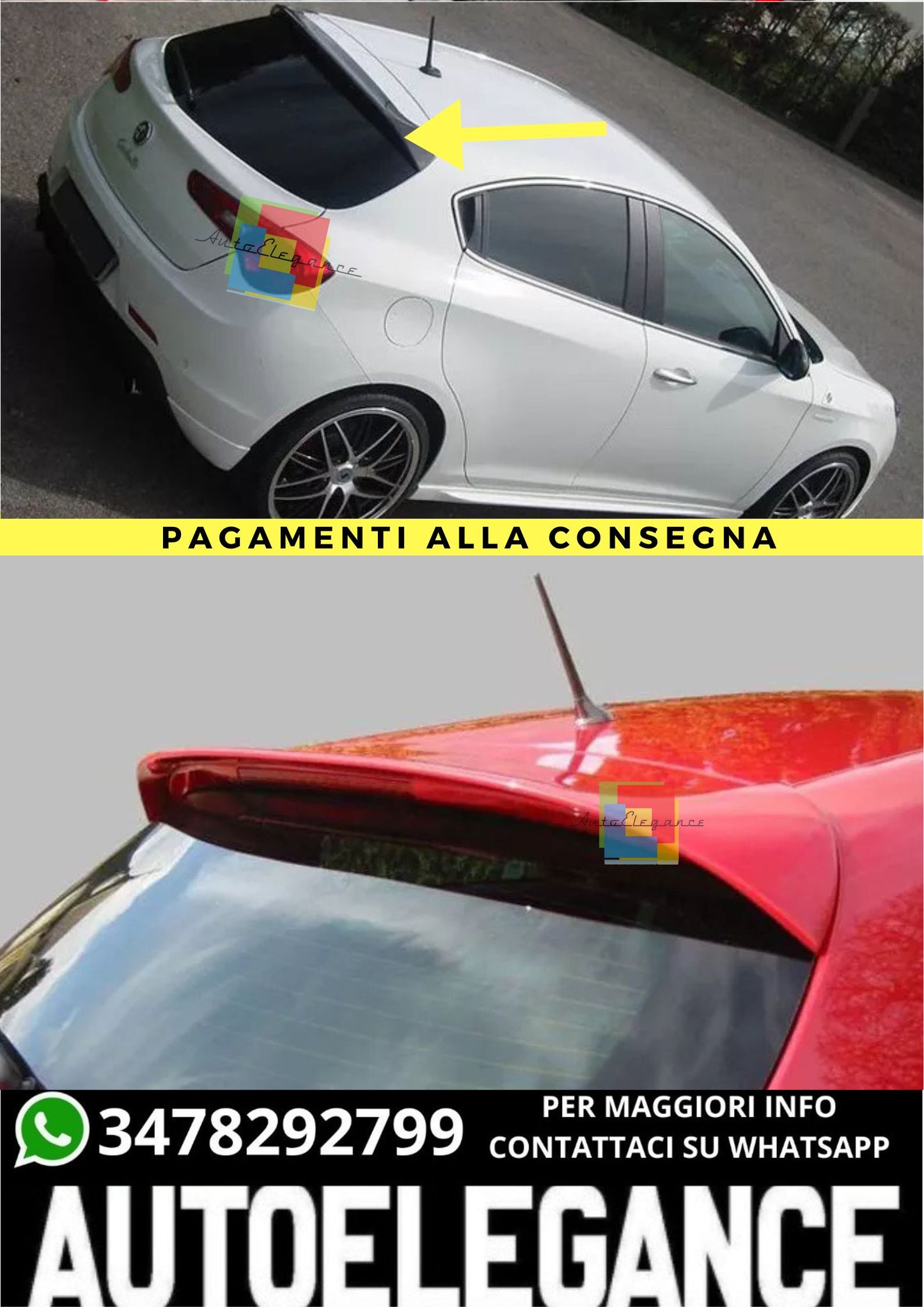 ❤️‍🔥SPOILER ADATTO PER  ALFA ROMEO GIULIETTA ( 2010-2020 )❤️‍🔥