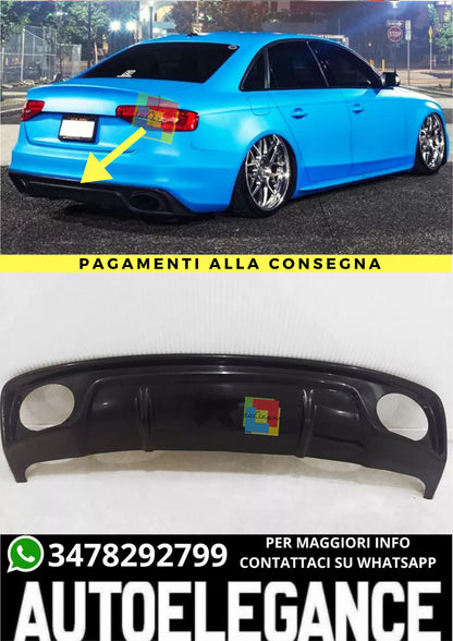 🔥DIFFUSORE ADATTO PER AUDI A4 B8 S-LINE RS4 LOOK🔥
