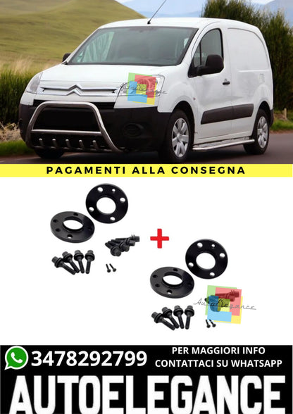 ⭐KIT 4 DISTANZIALI 16+20mm NERO ADATTO PER CITROEN Berlingo II dal 2008⭐