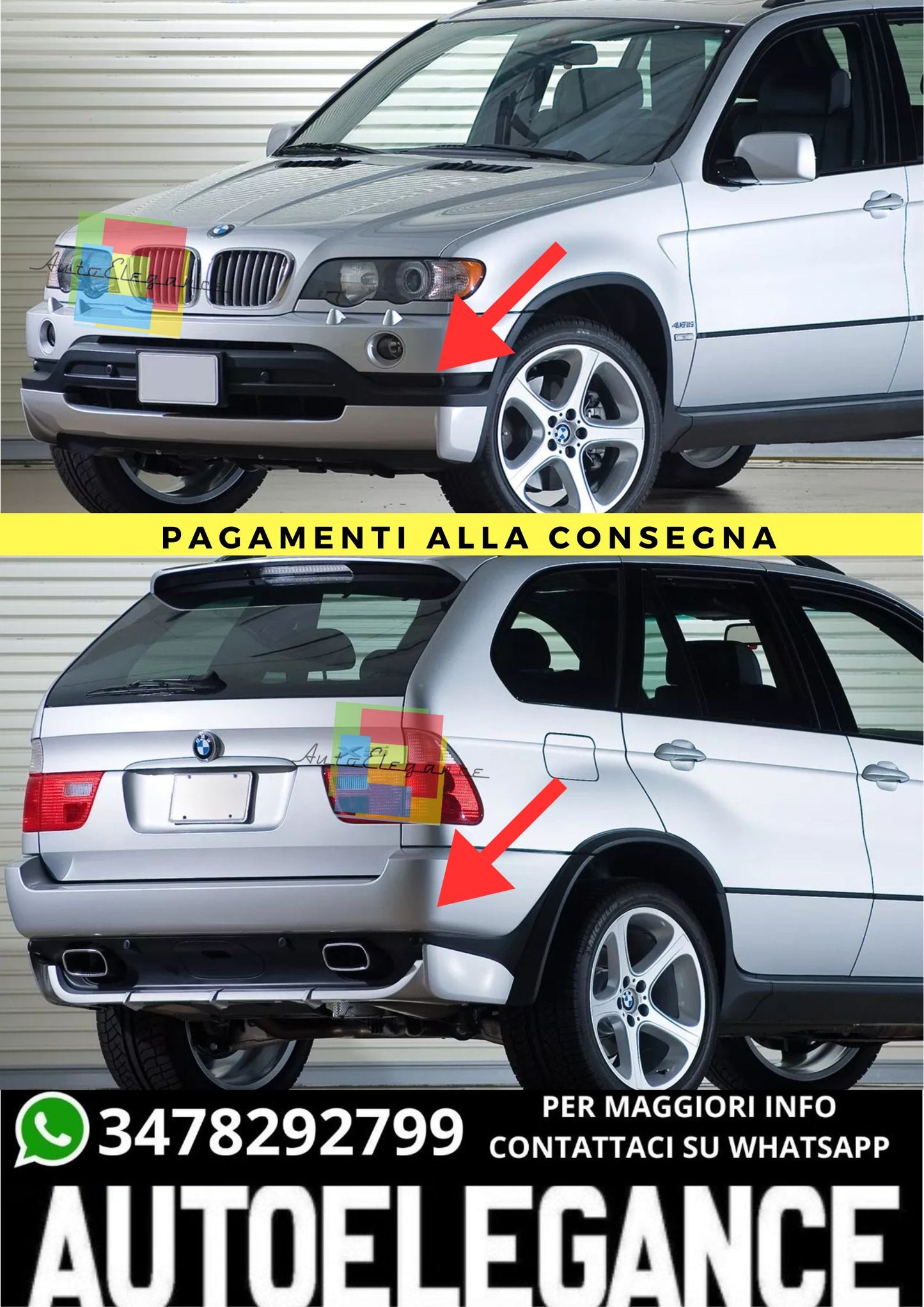 🔥PARAURTI POSTERIORI/ANTERIORI ADATTO PER BMW X5 E53 ( 1999-2003 ) 🔥