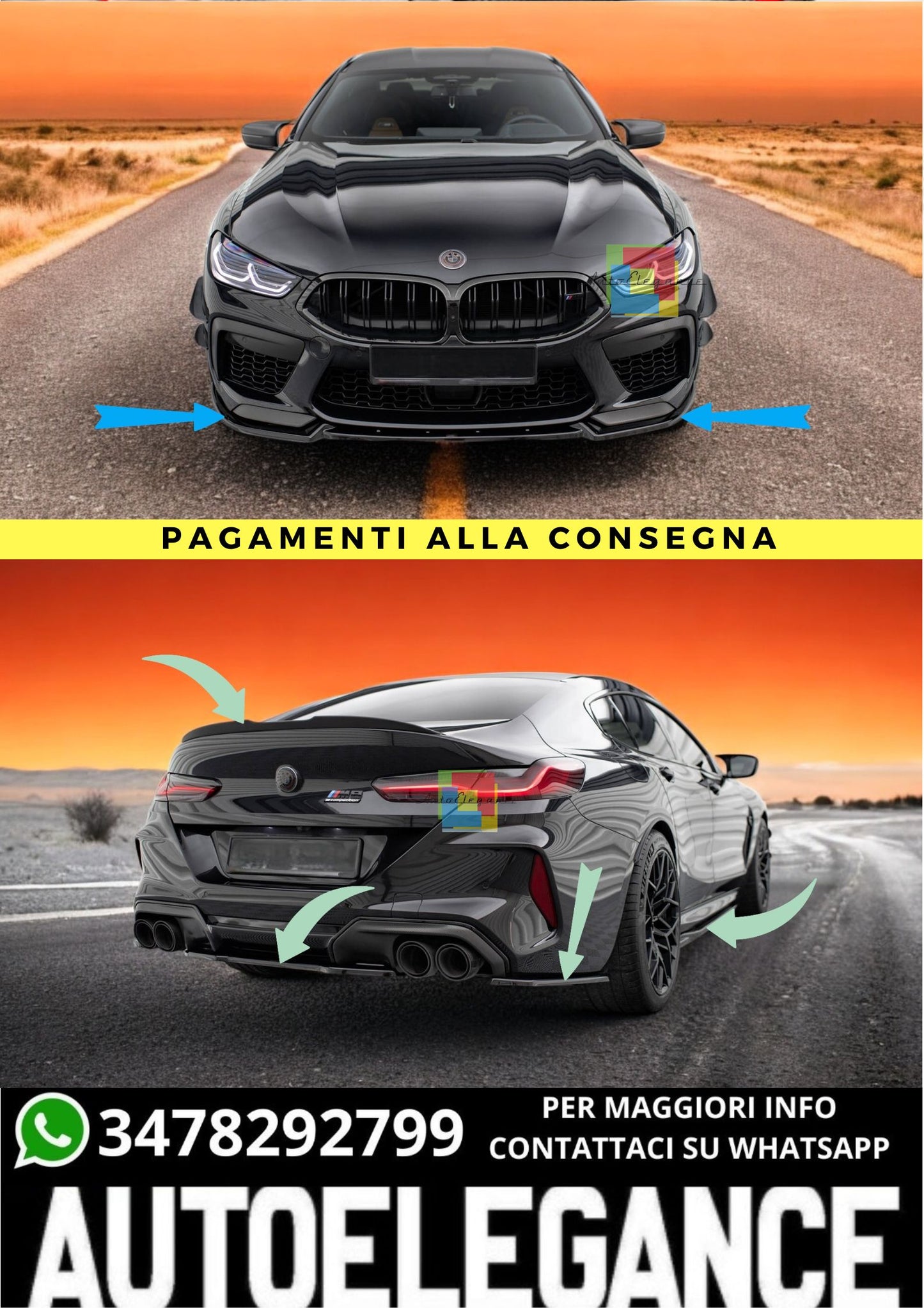 🔥Bodykit  Adatto Per  BMW M8 Gran Coupe F93🔥