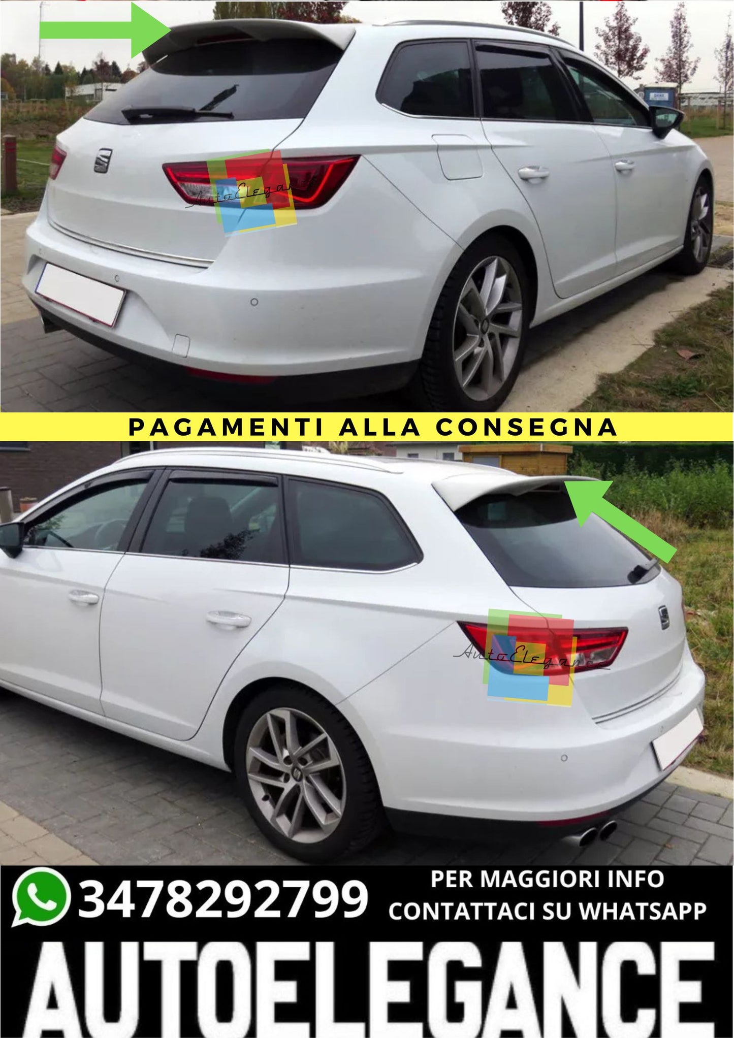 🔥SPOILER ADATTO PER  SEAT LEON 5F8 ST SPORTS🔥