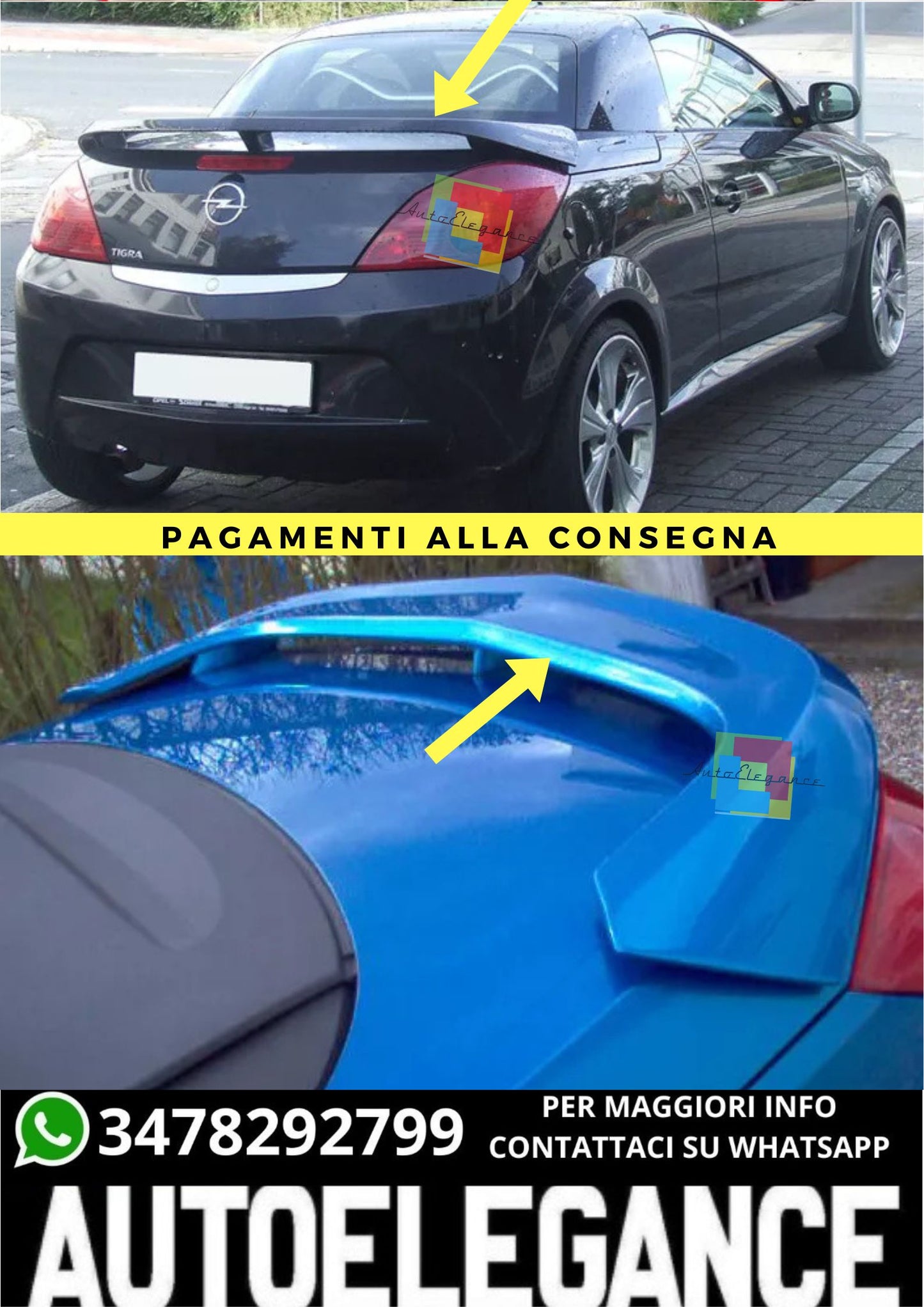 ❤️‍🔥SPOILER ADATTO PER OPEL TIGRA TWIN TOP ( 2004-2009 )❤️‍🔥