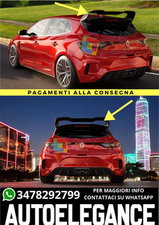 ❤️‍🔥SPOILER ALETTONE POSTERIORE RS CUP STILE PER MEGANE 4 RS - SOLO PER MEGANE 4 RS❤️‍🔥