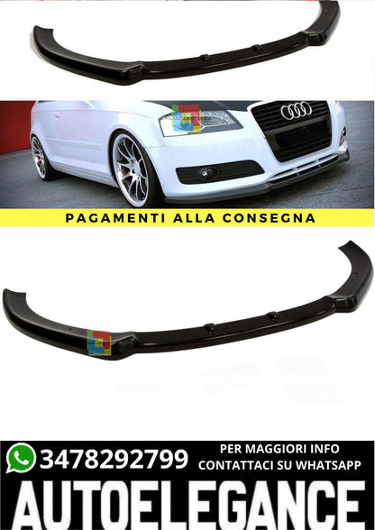 🔥SPLITTER ANTERIORE ADATTO PER AUDI A3 8P (MODELLO FACELIFT)🔥