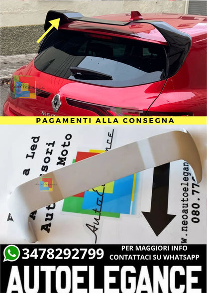 0387🔥RENAULT MEGANE 4 IV SPOILER POSTERIORE TETTO SPORTIVO RS ALETTONE 🔥