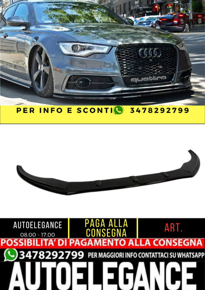 ✨SLITTER nero lucido ABS ADATTO per Audi A6 C7 S-Line-✨
