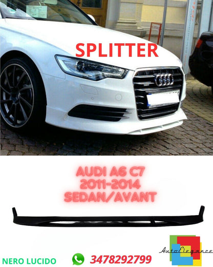 ✨ SPLITTER SUITABLE FOR Audi A6 C7 2011-2014 Sedan/Avant✨