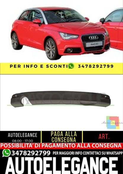 ✨AD1201851 DIFFUSORE POSTERIORE-NERO-GOFFRATO PER AUDI A1 2010-2014✨