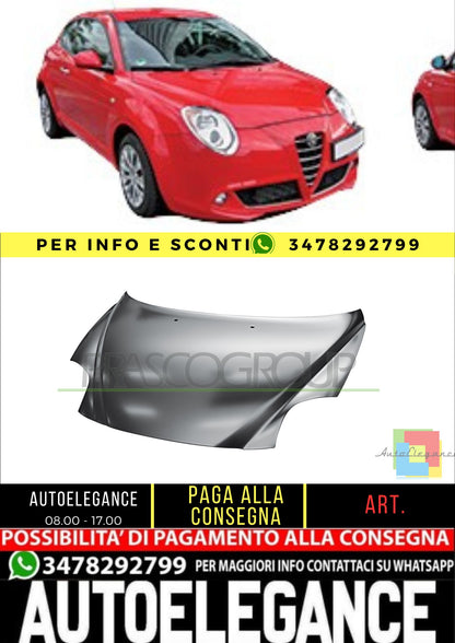 ✨AA2103100 COFANO ADATTO PER ALFA ROMEO - MITO 2008-2016✨