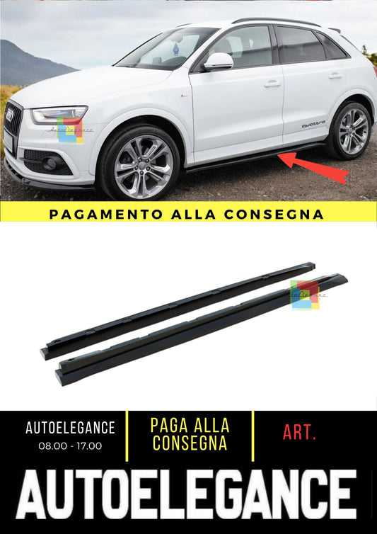 😍Diffusori minigonne laterali adatto per Audi Q3 S-line 8U😍