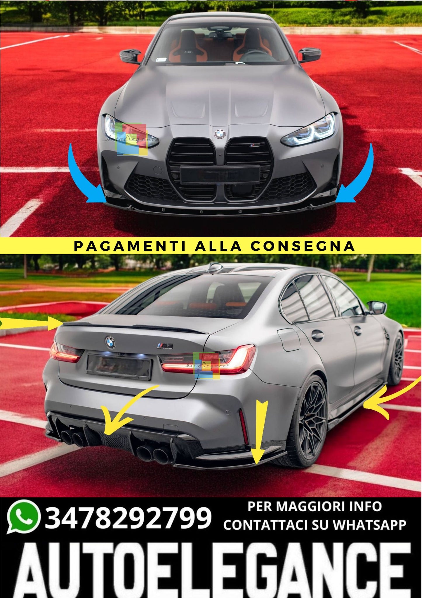 🔥Bodykit  Adatto Per BMW M3 Sedan G80🔥