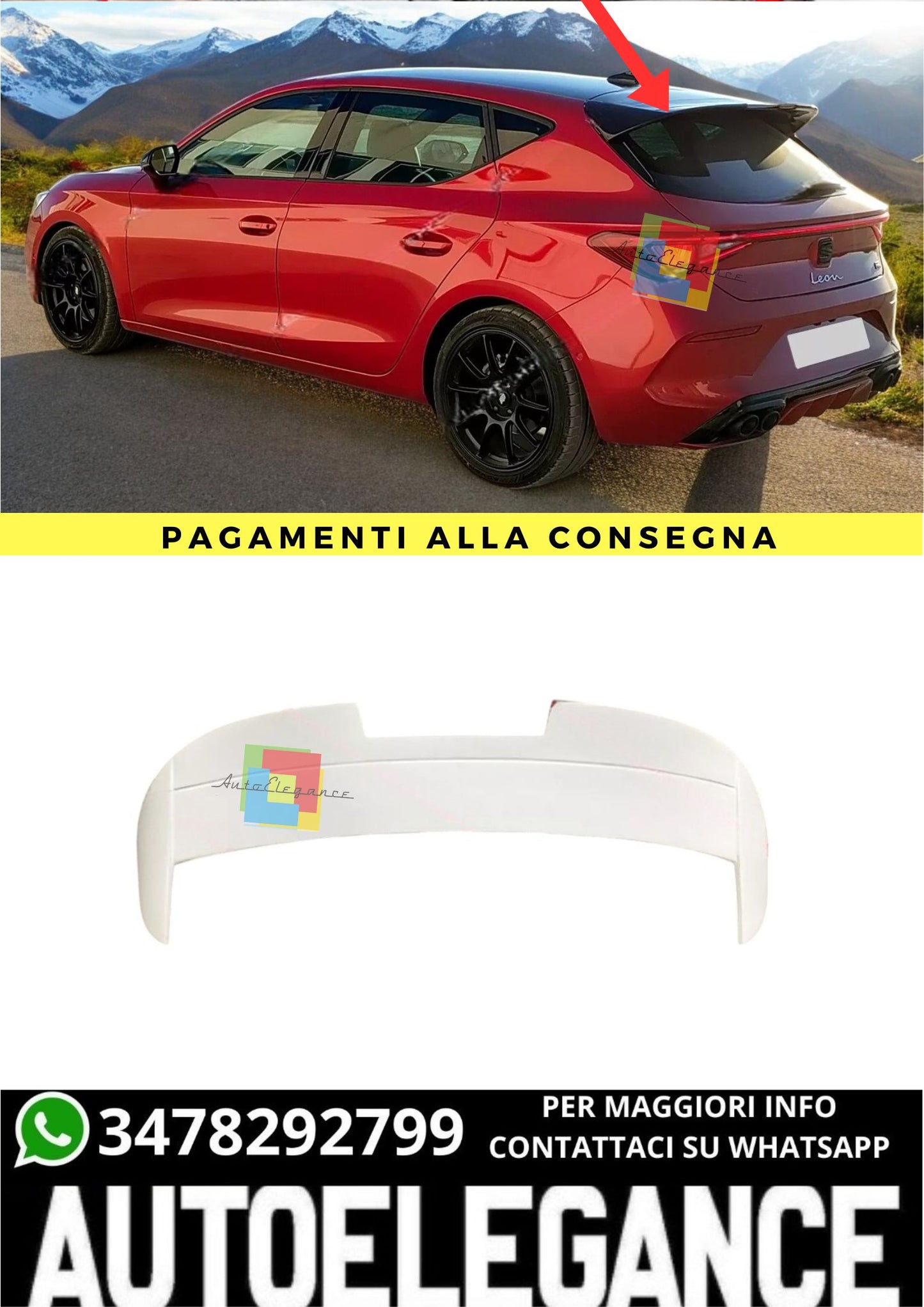 ❤️‍🔥SPOILER ADATTO PER  SEAT LEON 4 ( KL ) dal 2020❤️‍🔥