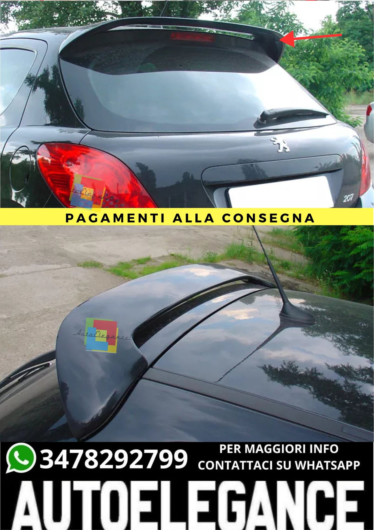 ❤️‍🔥SPOILER ADATTO PER  PEUGEOT 207❤️‍🔥