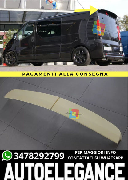 🔥SPOILER ADATTO PER RENAULT TRAFIC / OPEL VIVARO DOPPIE PORTE🔥