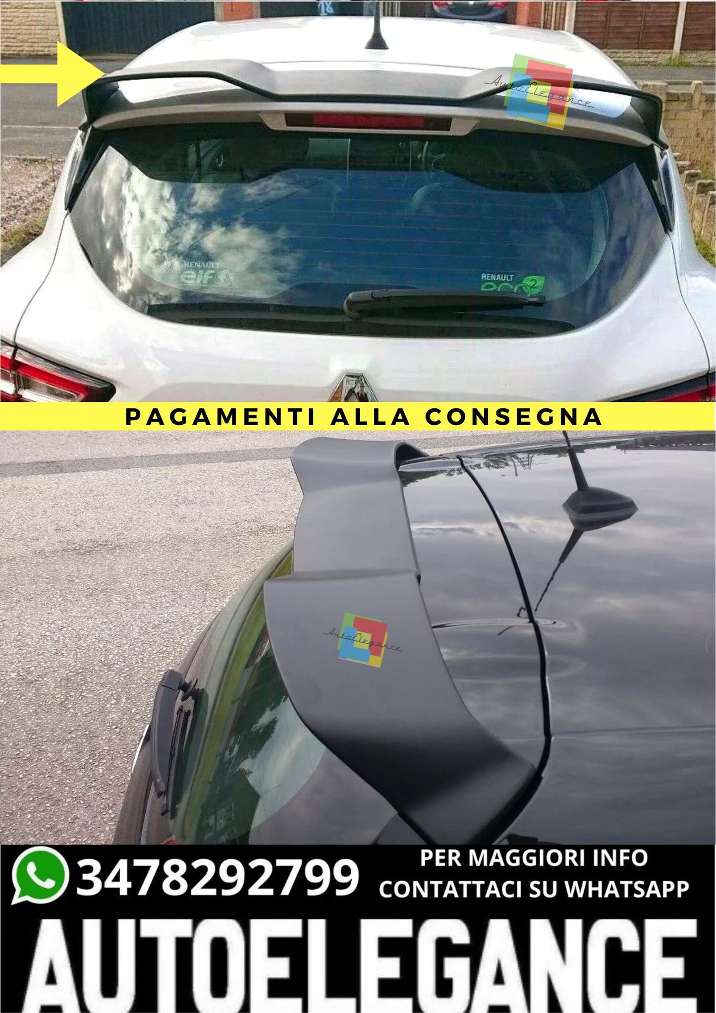 ❤️‍🔥SPOILER ADATTO PER  RENAULT CLIO 4 ❤️‍🔥