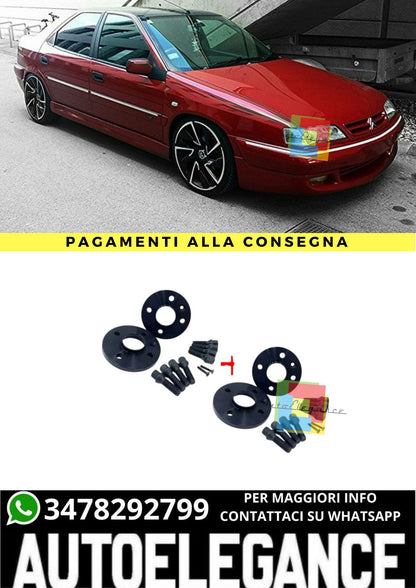 ⭐KIT 4 DISTANZIALI 16+20mm NERO ADATTO PER CITROEN Xantia dal 1993 al 2001⭐