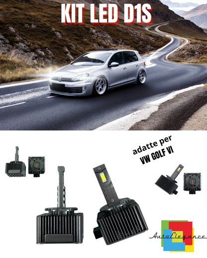 ⭐LAMPADE D1S LED 6000K DA XENON A LED MATRIX ADATTO PER VW GOLF VI ⭐